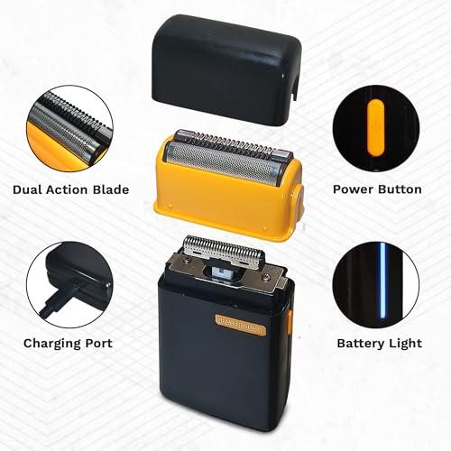 The Cut Buddy Shave Buddy, Compact Foil Electric Shaver for Face & Body, Maintains 5 O'Clock Shadow, Lightweight & Water Resistant, 1 Count