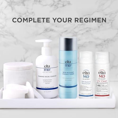 EltaMD EltaMD Clear Skin Daily Duo Sensitive Skin Kit, AM Restore Facial Moisturizer and UV Clear Face Sunscreen Set, Helps Calm Rosacea and Acne Prone Skin, Made with Niacinamide and Zinc Oxide