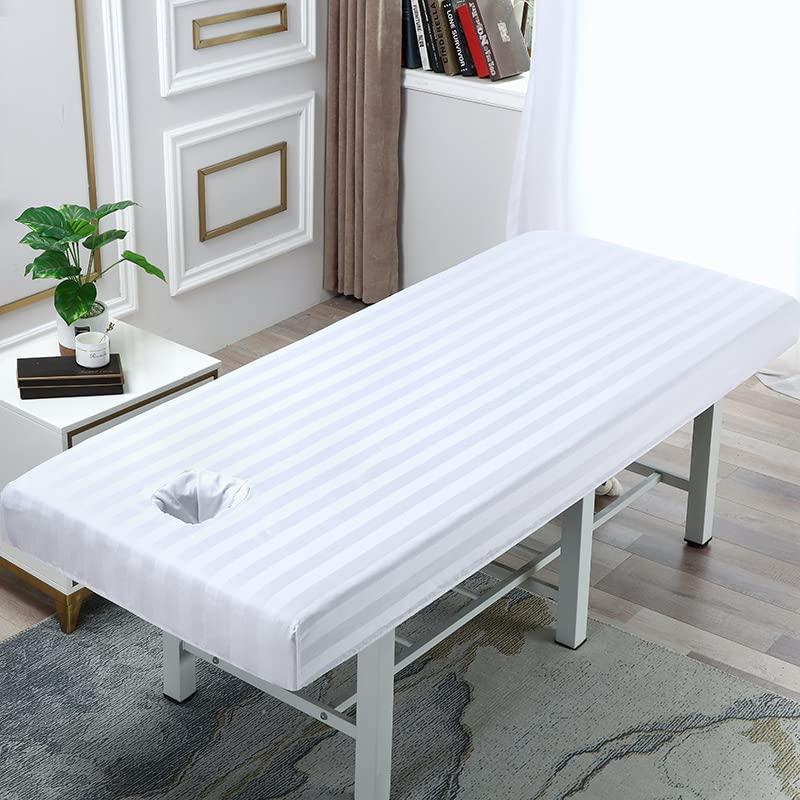 Erbaofd Fitted Sheet for Massage Table, Massage Bed Face Cover, Massage Table Cover, All-Inclusive Elastic Band Massage Bed Sheet Cover, Non-Slip, Non-Running, Protective Cover for Beauty Salon Spa Shop