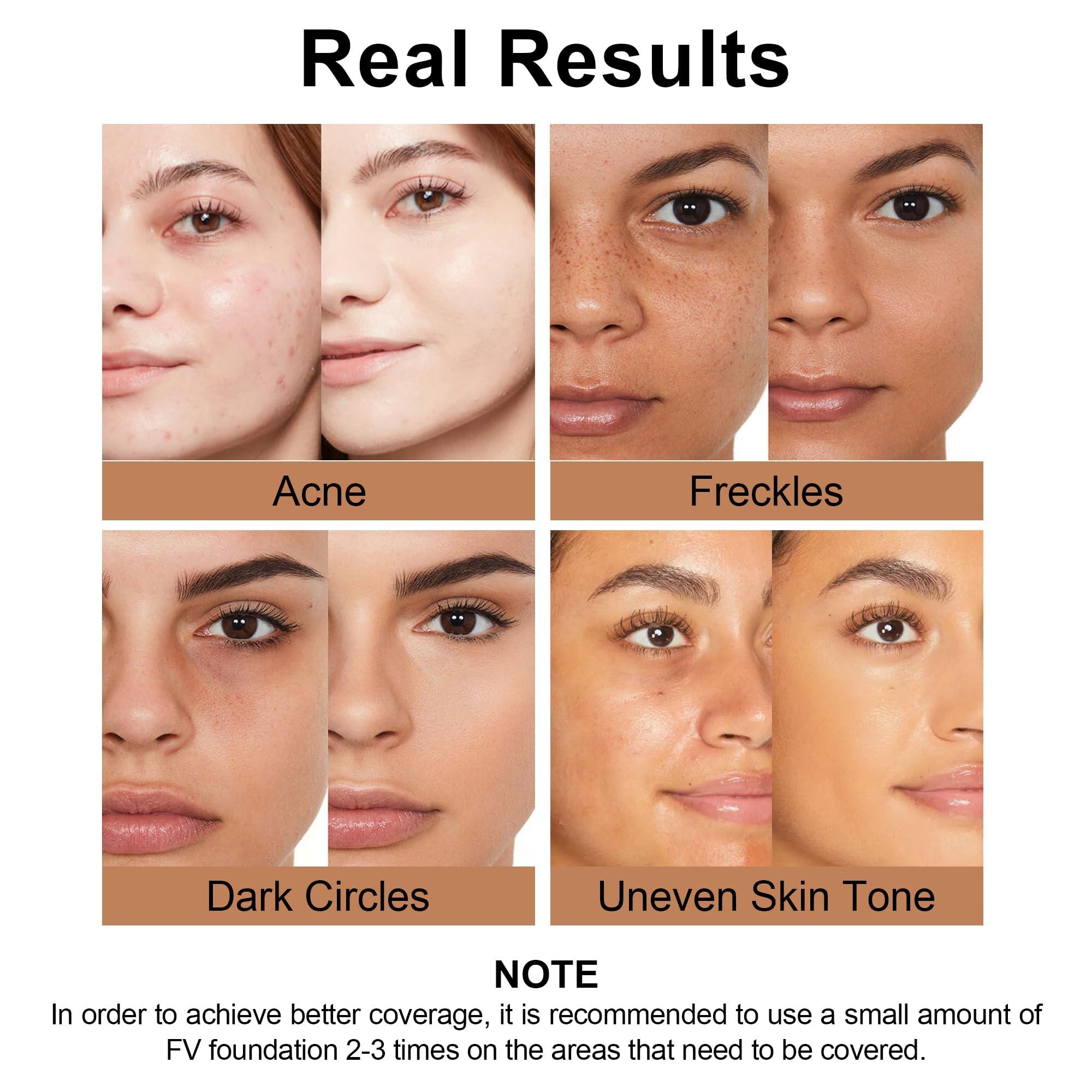 FV FV Waterproof Liquid Foundation, Dewy Finish Long Lasting Lightweight Medium Coverage Face Makeup for Normal & Dry Skin, Cruelty Free, Natural Beige, 30ml