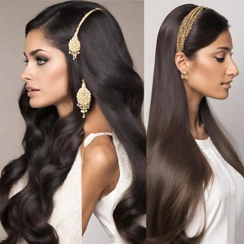 Authentress Authentress Double Drawn Hair, Virgin Hair, Indian Temple Hair, Body Wave Hair Extensions Weft Bundles, 100% Human Hair Extension, Raw Unprocessed Hair, Double Drawn Weft, Indian Virgin Hair (16 inch)