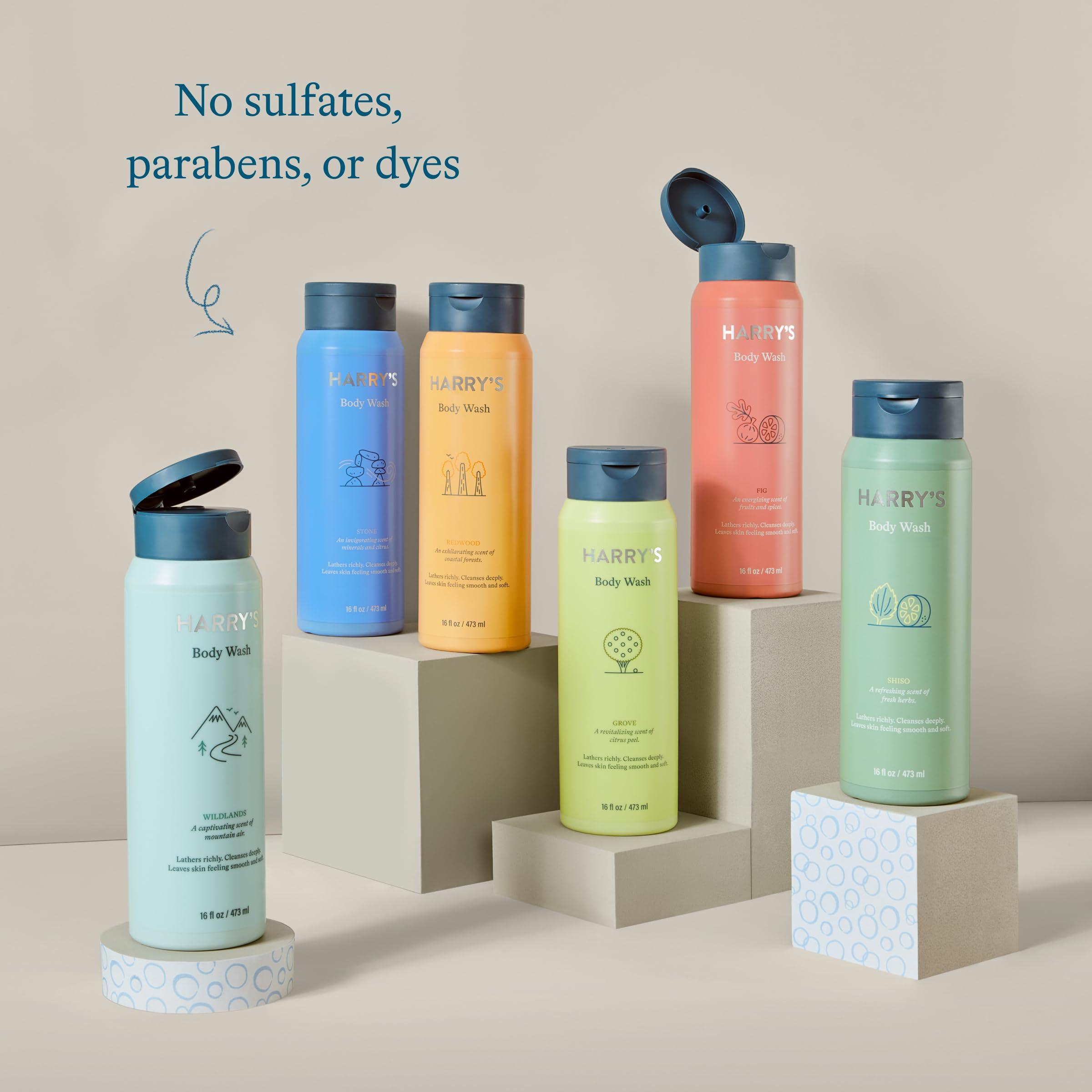 Harry's Harry's Men's Body Wash Shower Gel - Redwood, 16 Fl Oz (Pack of 3)