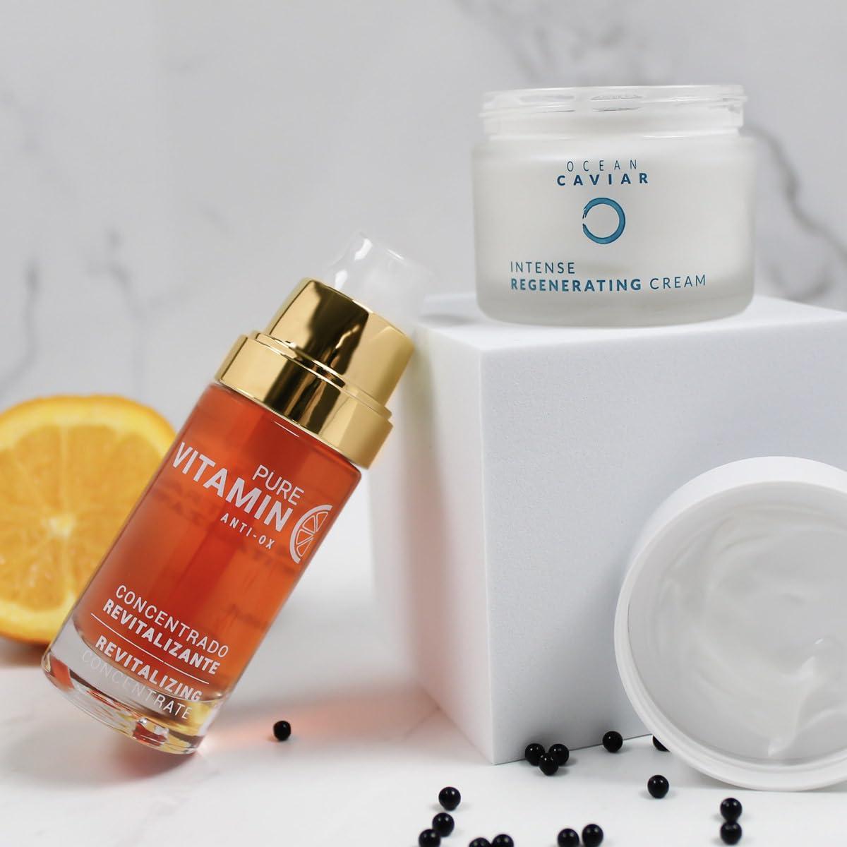 Noche Y Dia Noche Y Dia Hydrating and Moisturizing Day and Night Bundle - Vitamin C Serum & Caviar Face Cream