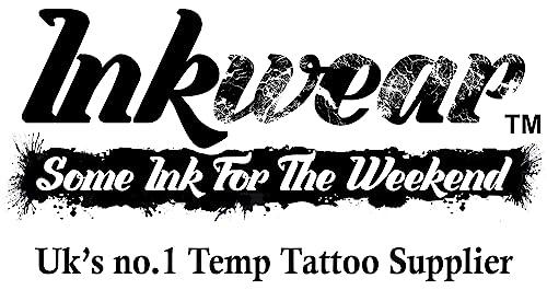 InkWear Semi-Permanent Tattoo | 2 sheets | Arm bands | Lasts 1 to 2 weeks |Temporary Tattoo | SAFE Herbal Inks