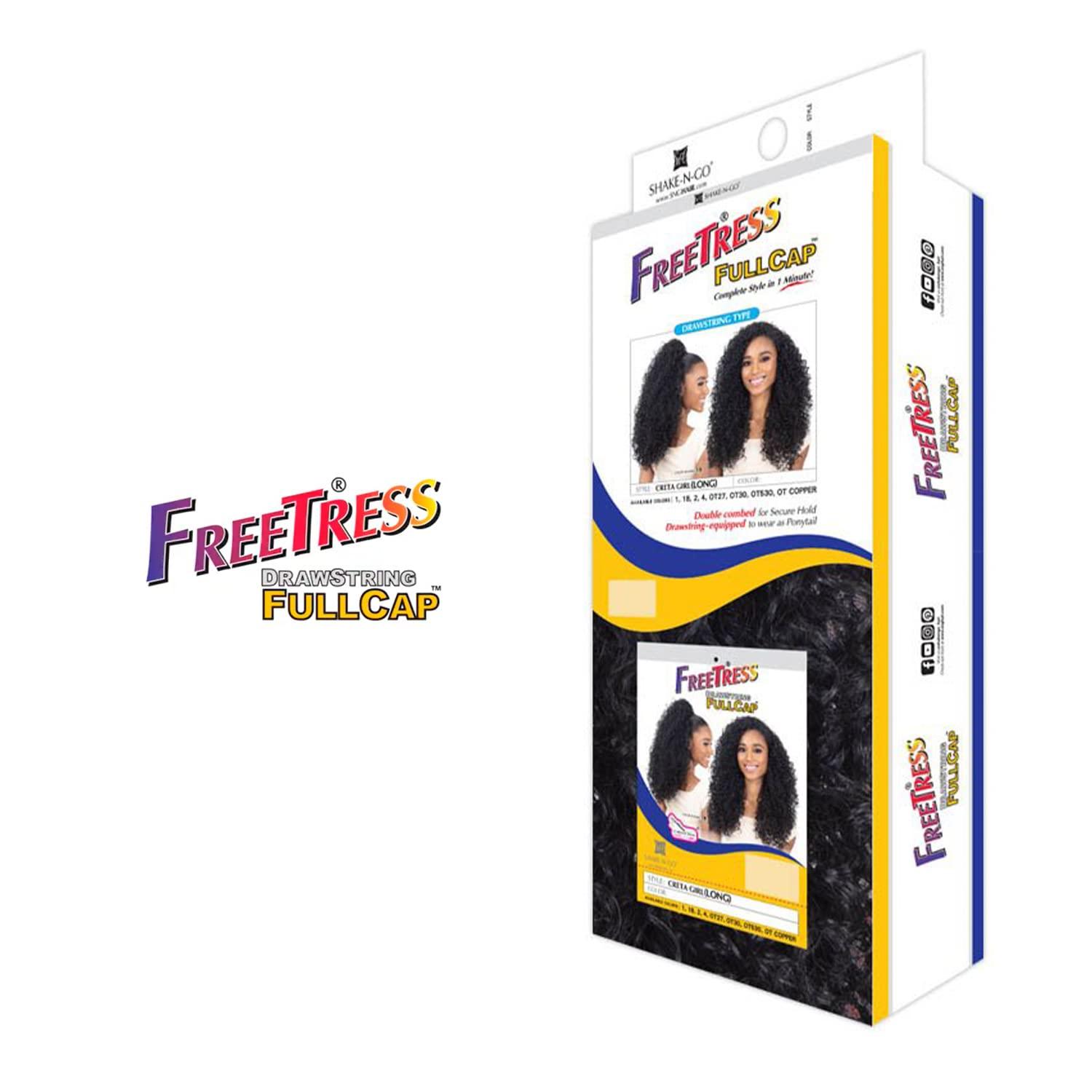 Freetress Freetress Half Wig Equal Drawstring Fullcap CRETA GIRL ( LONG ) (OT530)