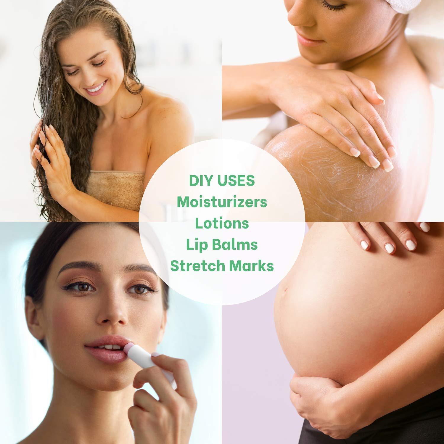 White Naturals White Naturals Bulk Shea Butter 5 lb Pure, Raw, Unrefined, African, Grade A,Ivory, Perfect Skin Moisturizer, DIY Lip Balms, Recover Sun Damage, Kids Cream