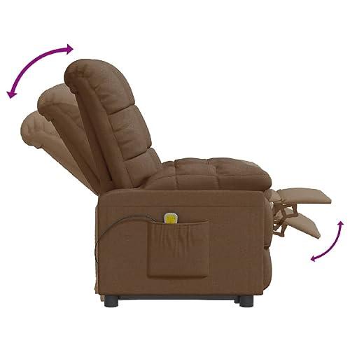 DYRJDJWIDHW DYRJDJWIDHW Massage Recliner Massage Chairs Full Body and Recliner,Best Massage Chair,Massage Chair Zero Gravity Full Body,shiatsu Massage Chair,Brown Fabric