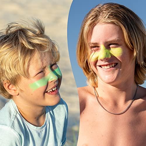 Sun Zapper Sun Zapper Zinc Stick Mineral Sunscreen (Light Skin Tone, Pink, Blue, Green, Yellow) SPF 50+ Water Resistant for Face & Body, Adults, Kids, 8-Pack Broad Spectrum Sun Block, Made in Australia