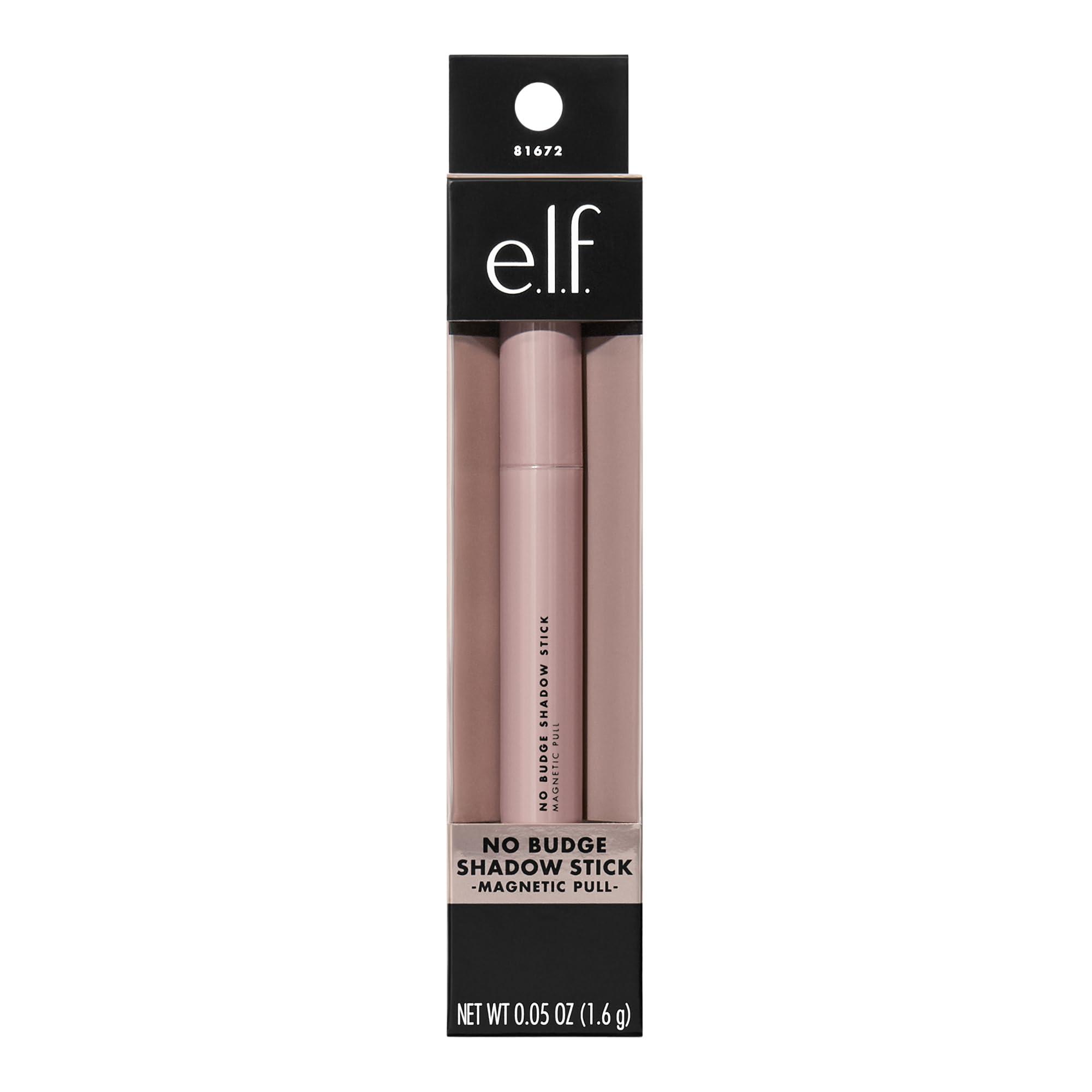 e.l.f. e.l.f. No Budge Shadow Stick, Longwear, Smudge-Proof Eyeshadow, Twist-up Design & Built-in Sharpener, Vegan & Cruelty-Free, Magnetic Pull, 0.056 Oz