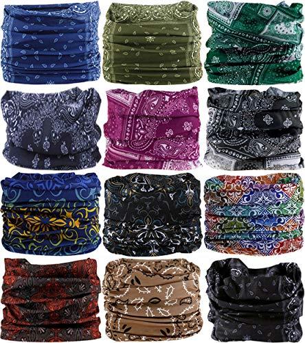 VANCROWN VANCROWN Headband Head Wrap Headwear Sport Sweatband 280 Patterns 12 in 1 Magic Scarf 12PCS 9PCS & 6PCS (12PCS.Arabesque.1)