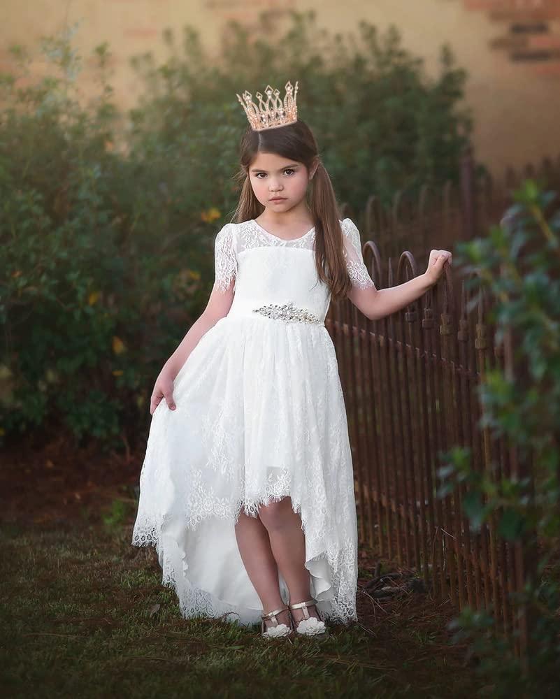 Vofler Crown Cake Topper, Vofler Rose Gold Tall Tiara Glinda The Good Witch Costume Women Wizard Crystal Decoration for Queen Lady Bride Princess Birthday Wedding Pageant Prom Homecoming Halloween Party