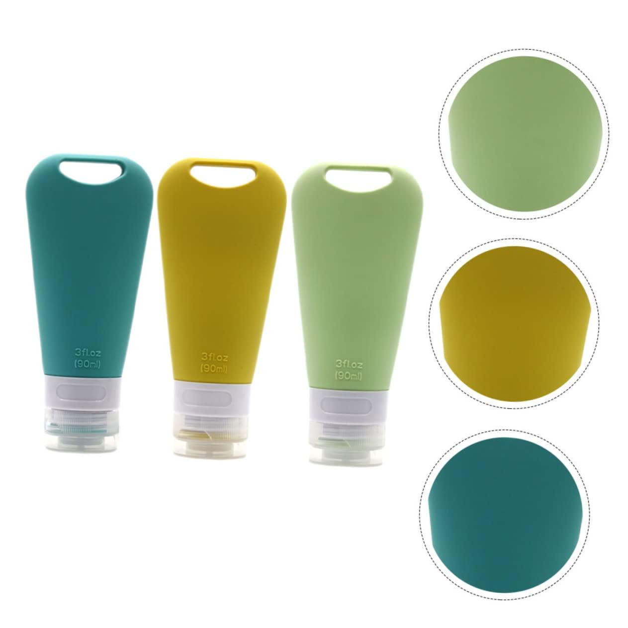 Luxshiny Luxshiny 2sets Bottle Travel Containers Travel Sub Packing Bottles Small Container Portable Hand Soap Toiletries Containers Small Liquid Containers Squeezable Travel Bottle 3pcs*2