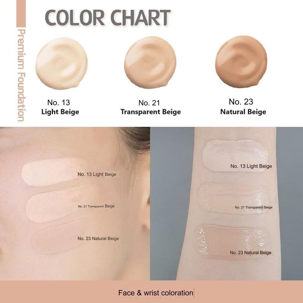 Enough Enough 8 Peptide, Full Cover Perfect Foundation, SPF 50+ PA+++, 23, 3.53 oz (100 g)