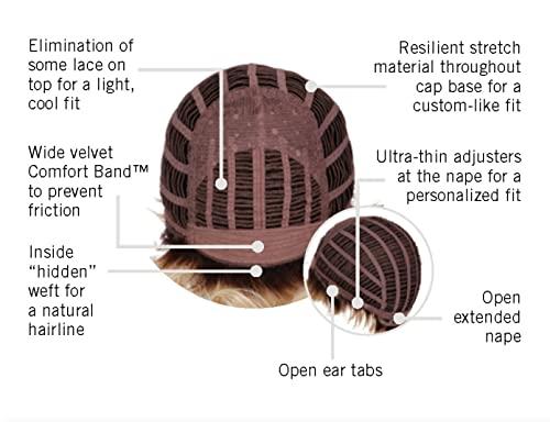 Hair u wear Hair u wear Hairdo Sassy Curl Jayne Mid-Length Curly Wig, Average Size Cap, SS130 Rooted Dark Copper