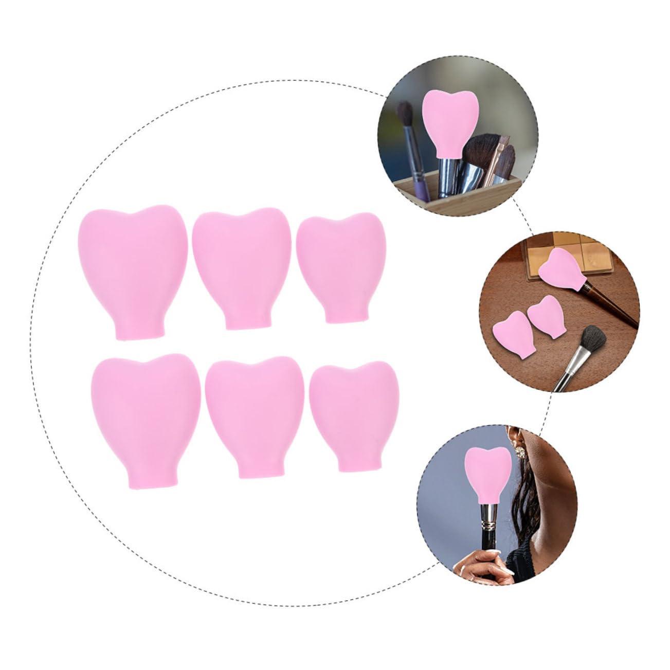 FRCOLOR FRCOLOR 6pcs Makeup Brush Dust Cover Makeup Holder Brush Holder Makeup Brush Storage Cover Brush Coverings Makeup Brush Covers Makeup Brush Lid Brush Head Cover Make up Travel