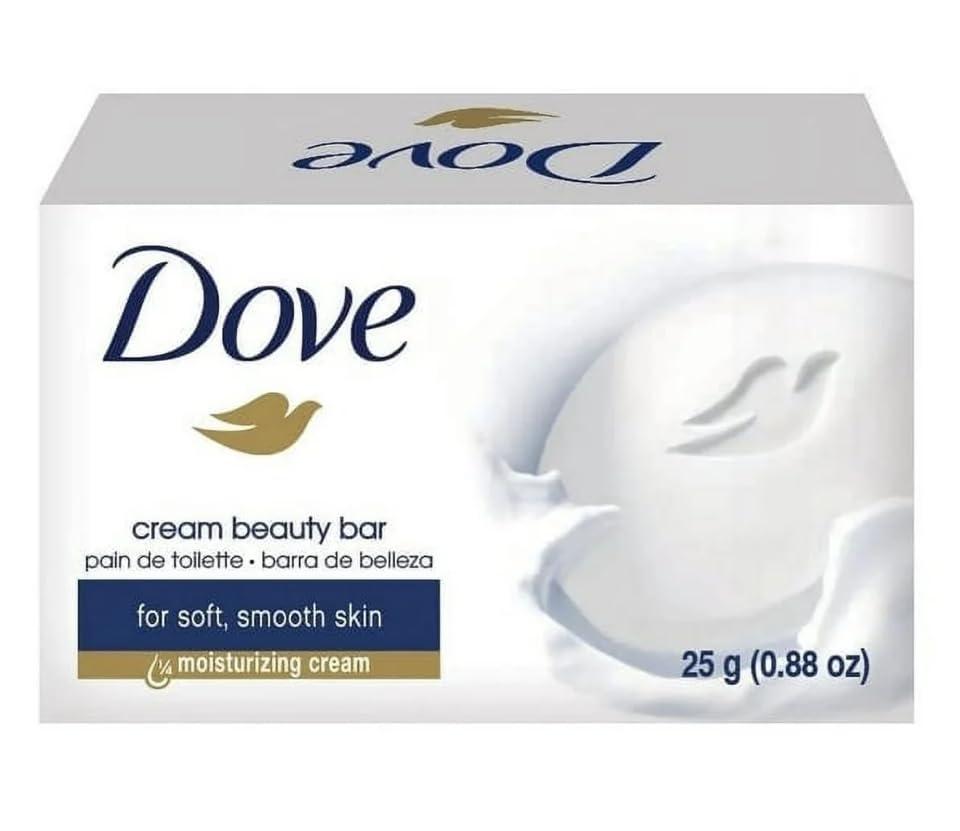 Safe Essentials Safe Essentials (12) Pack 25 grams Dove Cream Beauty Bar Travel Size Soap .88 oz
