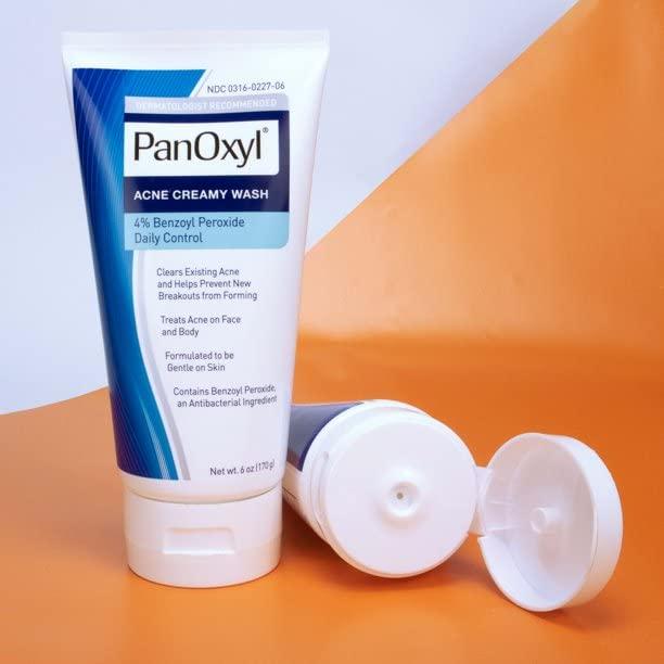 PanOxyl PanOxyl 4 Acne Creamy Wash, 4% Benzoyl Peroxide 6 oz (Pack of 8)