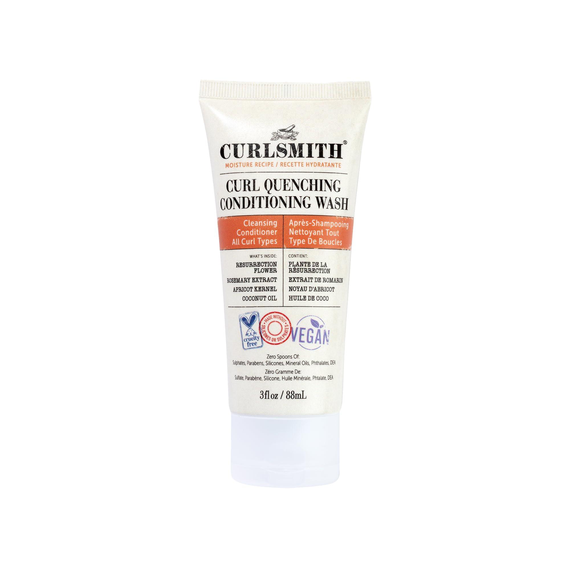 CURLSMITH CURLSMITH - Curl Quenching Conditioning Wash - Vegan Cowash 2 in 1 Conditioner and Shampoo for Wavy, Curly and Coily Hair (3oz)