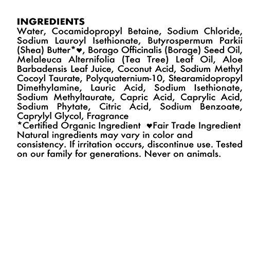 SheaMoisture SheaMoisture Residue Remover Shampoo for Synthetic and Natural Hair, Tea Tree and Borage Seed, Sulfate Free Clarifying Shampoo, 13 Ounce