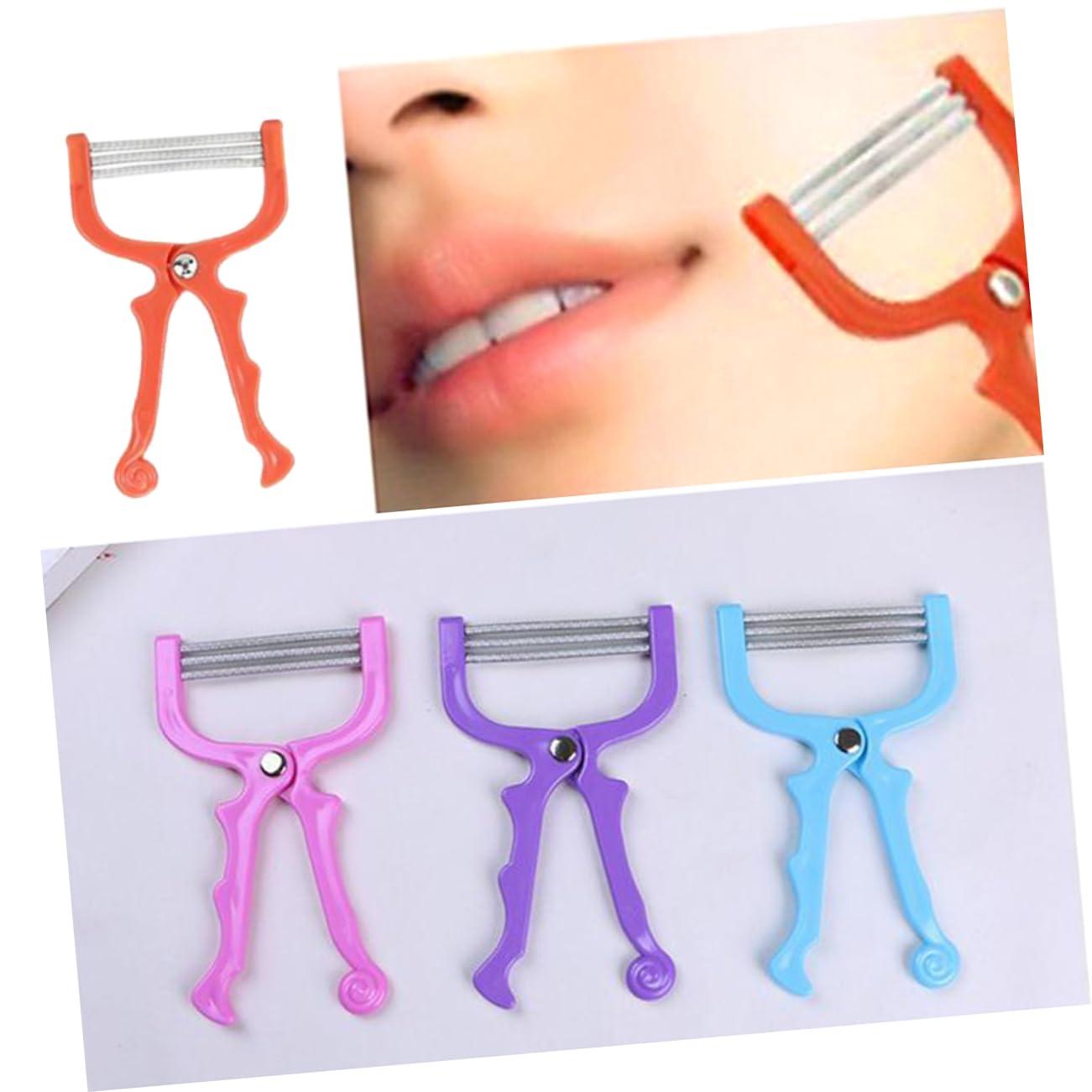 MERRYHAPY MERRYHAPY Face Threading Tool Facial Hair Removal Brush Spring Threading Facial Hair Remover Blue Portable Facial Threading Tool