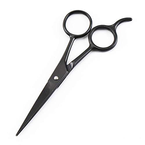 WGGTX Professional Hair Cutting Shears, Professional 4 inch black small makeup cut hair scissors nose trimmer haircut shears eyebrow cutting barber Hairdresser scissors (Color : 4 inch)