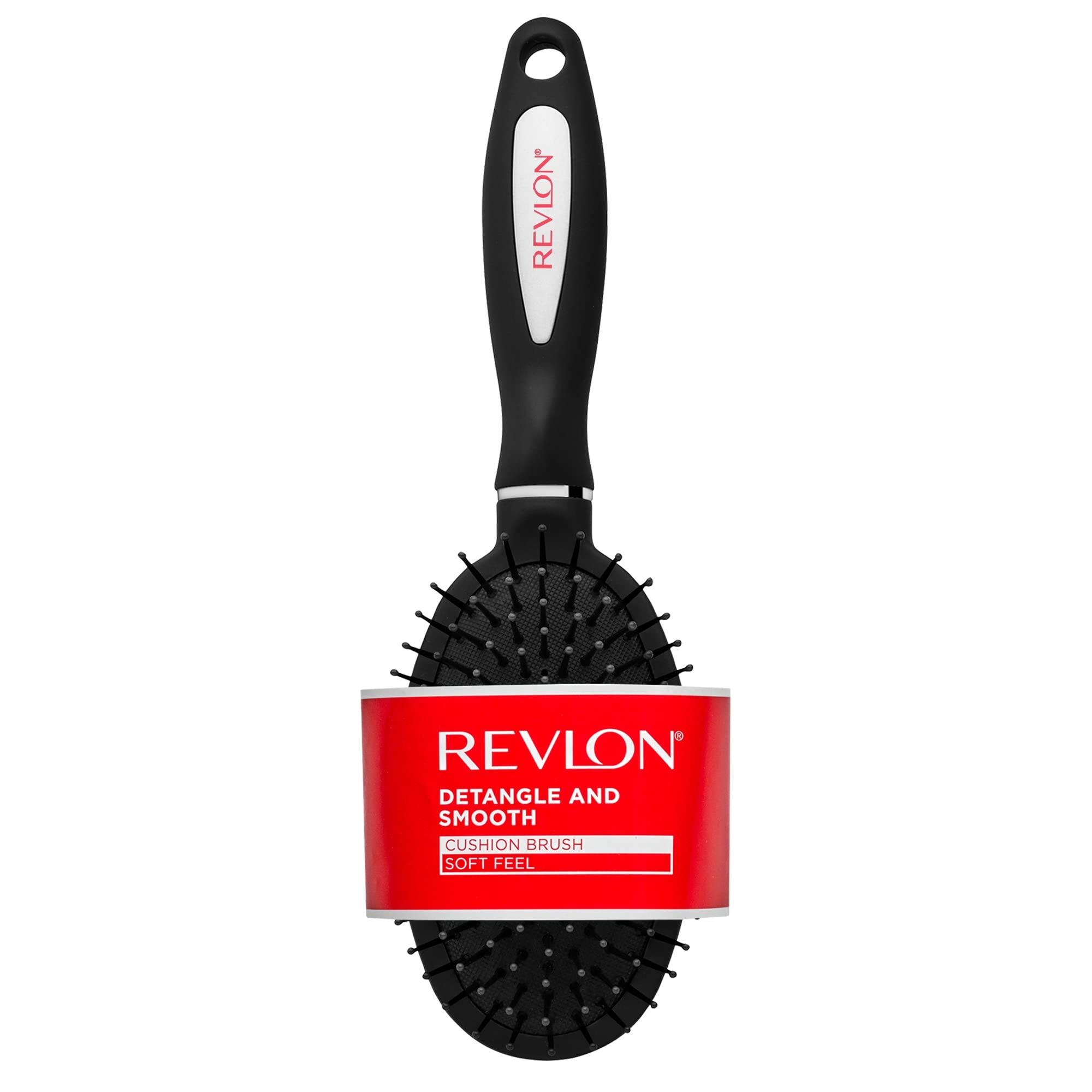REVLON REVLON Detangle & Smooth Cushion Hair Brush and Claw Clips (2 Count)