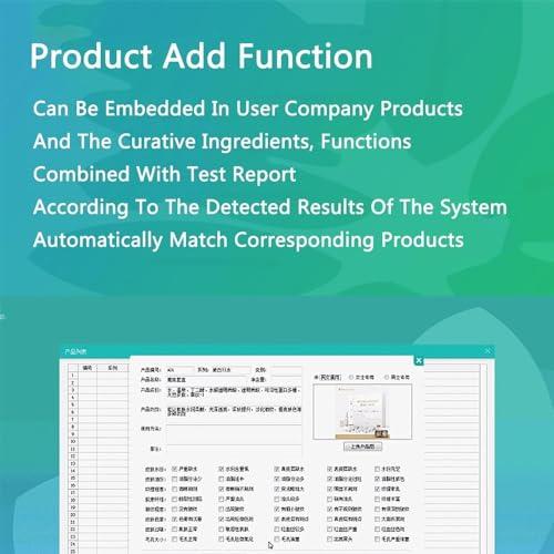 MAHWER MAHWER Face Skin Analyzer, Smart Skin Diagnosis System with 5 Million Pixel Lens and Touch Screen Design, 9 Kinds of Test Reports and Product Add Save Function