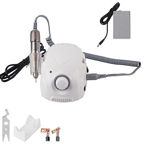 BROLEO BROLEO Nail File Machine, Nail Drill Ergonomic Handle 35000RPM Controllable for Home for Nail Salon (US Plug 110V)