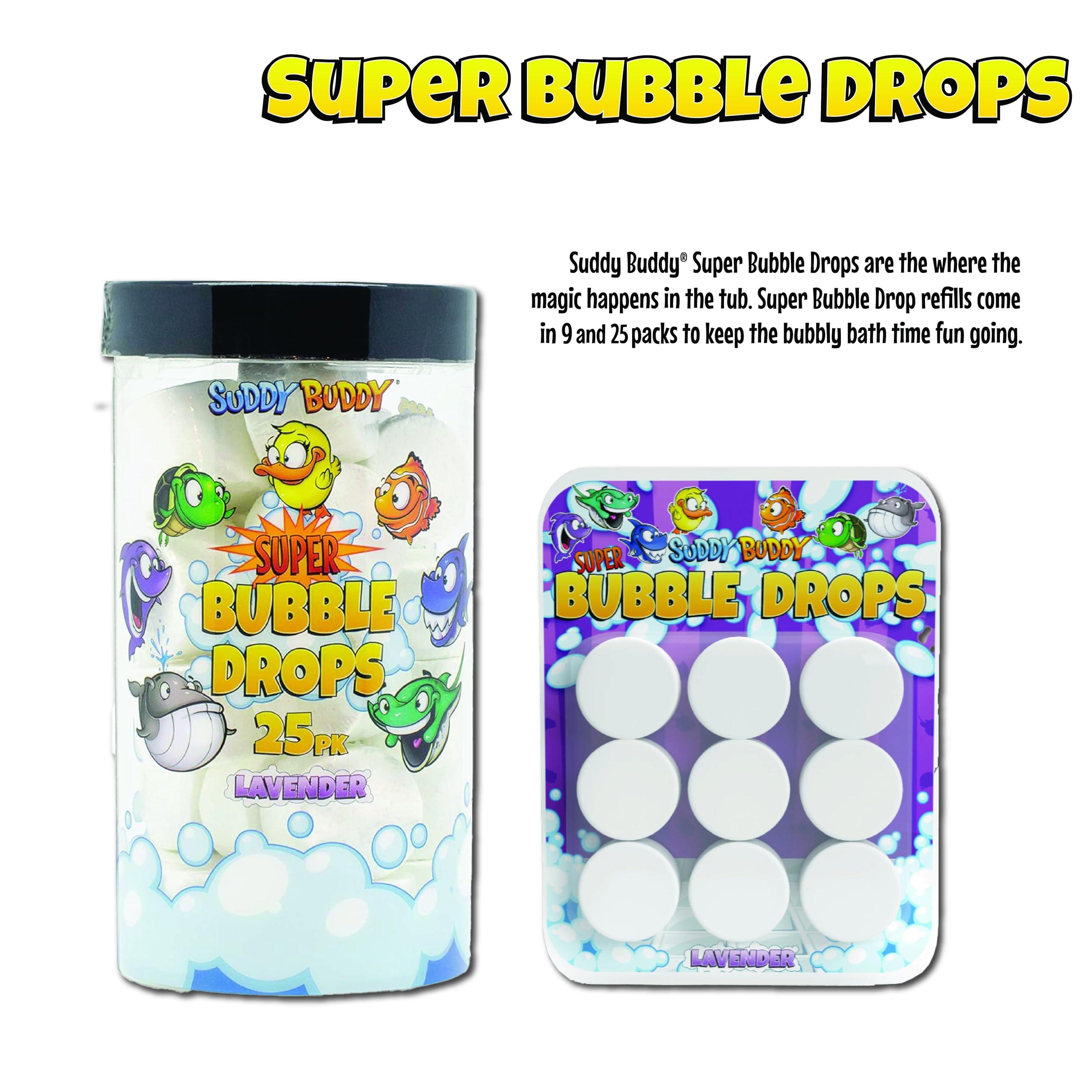 Zompers Suddy Buddy Super Bubble Drop Refills by Zompers, Bubble Bath Toy, Fun & Bubbly Bath That Kids Enjoy, for Kid 3+, 25 count