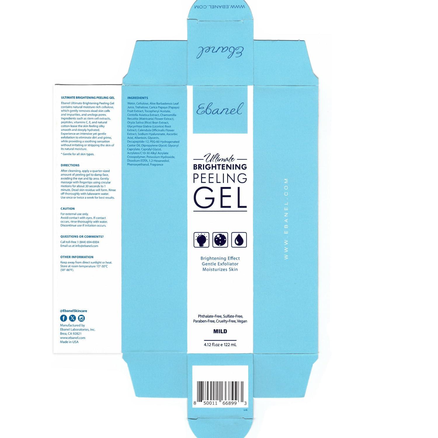 Ebanel Ebanel Bundle of Gentle Exfoliating Face Scrub Peeling Gel and 30% AHA 2% BHA Chemical Peel Exfoliant Gel