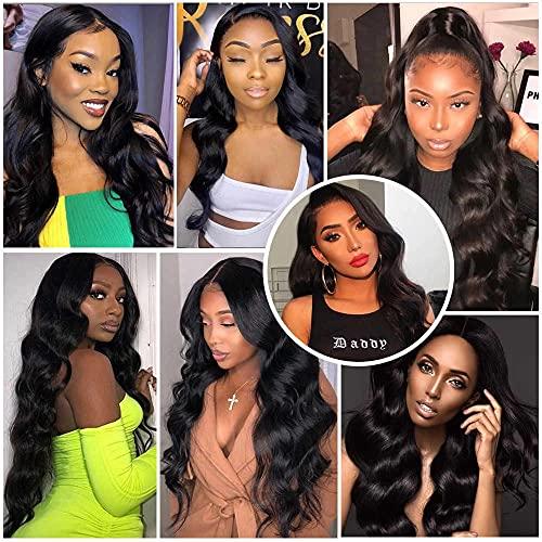 Whitney T-Part Lace Front Wigs Human Hair 13x6x1 Body Wave Lace Frontal Wigs 150% Density Pre Plucked Brazilian Virgin Human Hair Lace Front Wig for Black Women 22 Inch