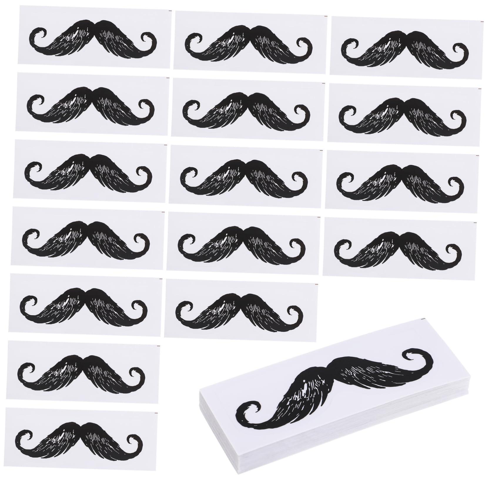 BELLIFFY BELLIFFY 50pcs Stickers Protector Waxing Kit Mens Sticking Stuffers Decals Remover Sticks Nose Wax Strips Wax Strips for Mustache Vinyl Decal Facial Tool Depilation Cleaning Kits Black Pp