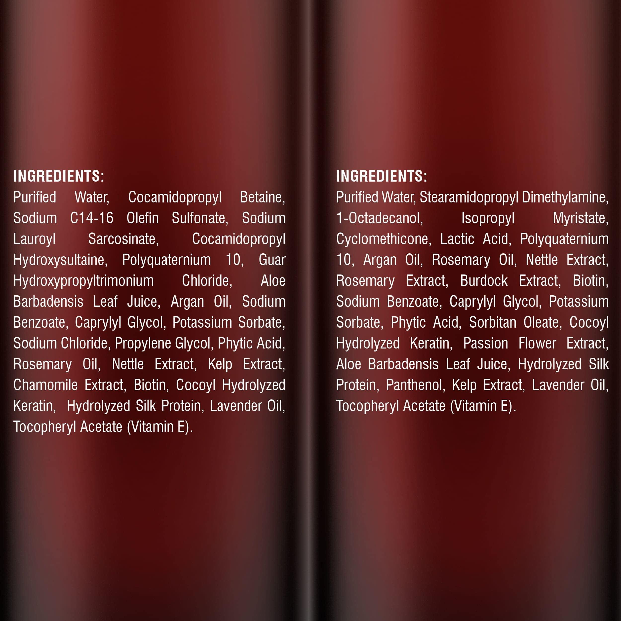 MYSTÉRE BEAUTÉ Rosemary Shampoo and Conditioner, Rosemary Oil Shampoo Promotes Hair Growth & Scalp Health, Rosemary Shampoo for Hair Growth Organic - Sulfate & Paraben Free, for Men Women - 16 fl oz each