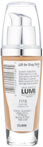 L'Oréal Paris L'Oreal Paris True Match Lumi Healthy Luminous Makeup, N7-8 Classic Tan Cappucino, 1 fl; oz.