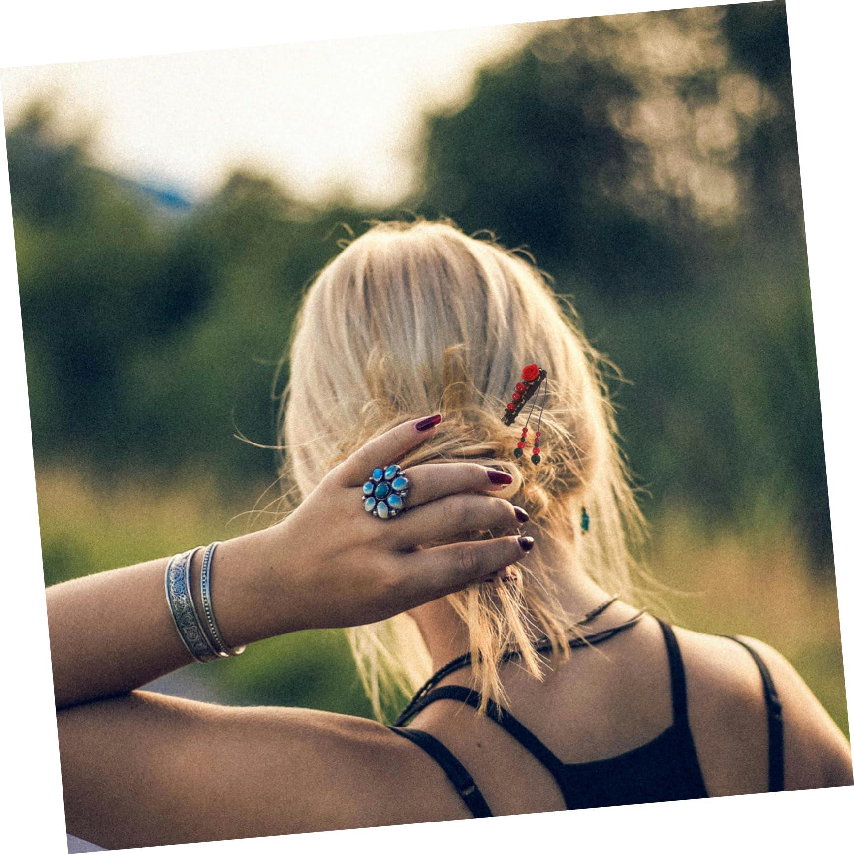 NOLITOY NOLITOY 2 Hair Chopsticks Chinese Hair Sticks Flower Hair Pins Hair Clips for Buns for Parties