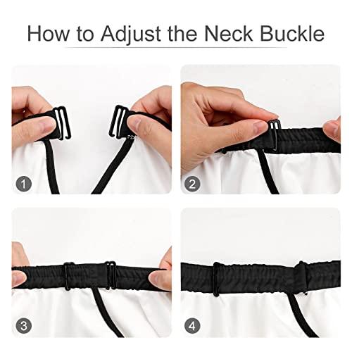 XKAWPC Blue Purple Galaxy Barber Cape Adult Haircut Cape Hairdressing Apron for Home Salon Barbershop