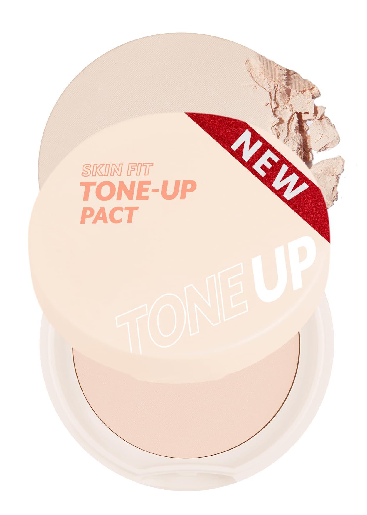 I\'M MEME I\'M MEME Fair-Light Setting Powder - Tone Up Pact with Puff, 0.35 Oz + Compact - Tone-up Pact, 0.35 Oz Bundle