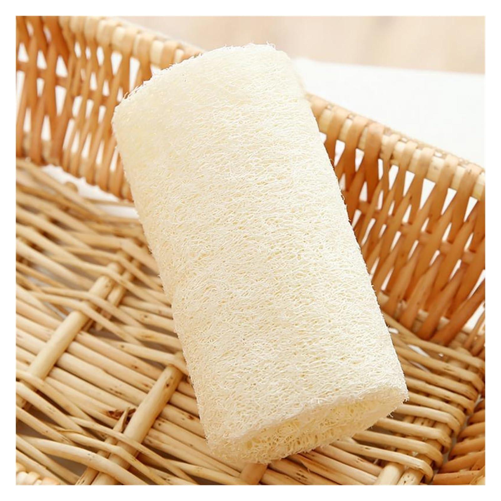 CLENEA 1pcs Natural Loofah Sponge Organic Loofah Sponge Organic Luffa Bath Shower Sponge Exfoliator Scrubber