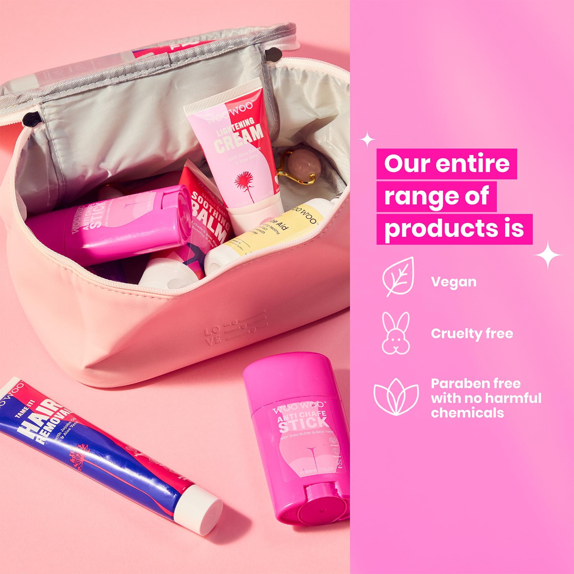 WOOWOO WooWoo - Tame It! In-Shower Natural Hair Removal Depilatory Cream | No Irritation Vegan Hair Remover For Sensitive Skin - Legs, Bikini, Intimate Areas (6.8 oz | 200 ml)