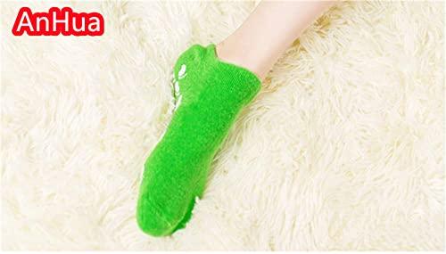 AnHua AnHua 1 Pair Feet Spa Moisturizing Gel Socks Exfoliating Dry Cracked Soft Skin Sock Pedicure Foot Care Tool Beauty Foot Care (Green)
