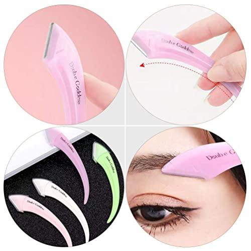 Beaupretty 4pcs Eyebrow Tools Makeup Tool Kit Eyebrow Trimming Tools Eyebrow Trimmer Shaver Face Eyebrow Razor Makeup Eyebrow Shaver Facial Hair Trimmer Eyebrow Shaper Brow Razors Hair Razor