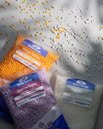 Bella Verde Bella Verde Wax Warmer Home Waxing Kit - Wax Kit for Hair Removal Wax Pot Professional with LED Display and 8 Bags Painless Hard Wax Beans, 20 Wax Sticks for Face, Legs, Arms, Bikini