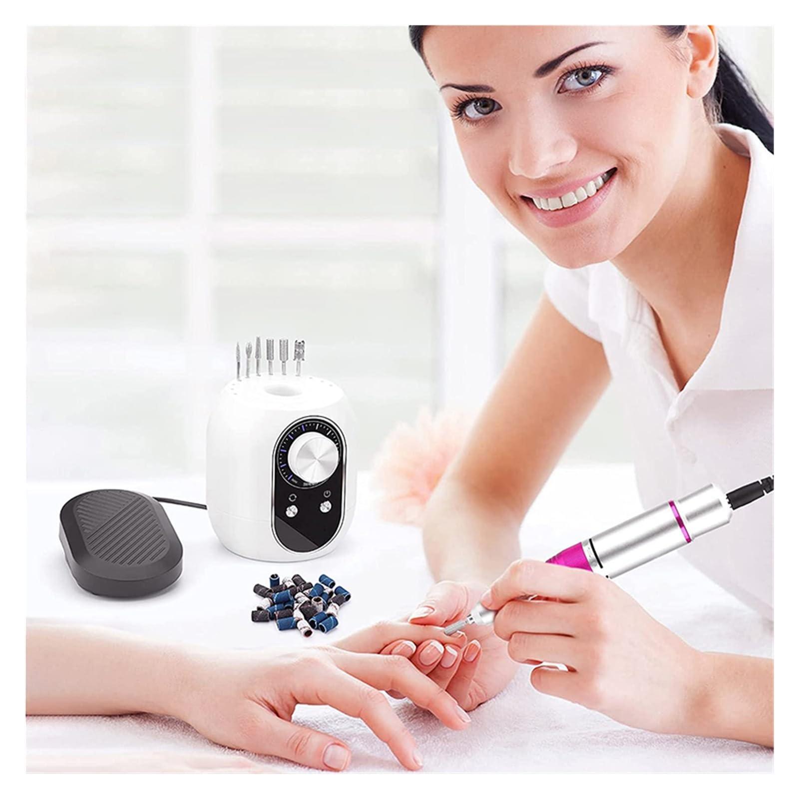 ROLTIN Electric Nail Drill, 35000RPM Nail Drill Machine, Professional Electric Manicure Machine, Milling Cutters Nail, Art Electric Nail File Sets for Manicure Easy to Use