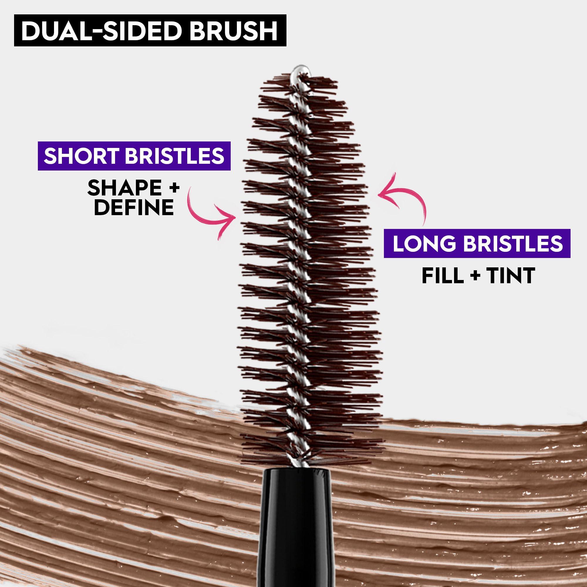 URBAN DECAY Urban Decay Big Bush Volumizing Tinted Brow Gel (Caf Kitty - Warm Medium Brown), Waterproof, Smudge-Resistant, Flake-Resistant, Buildable Brow Gel Fibers, Up to 24 HR Hold - 0.19 fl oz