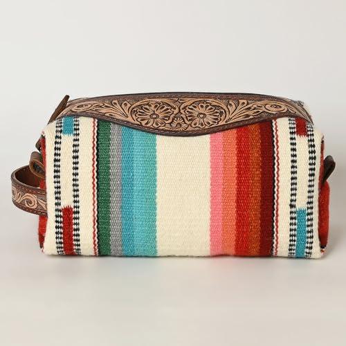 American Darling American Darling Shaving Bag Hand Tooled Genuine Leather Western Women Bag Handbag Purse | Shaving Bag for Women | Cute Shaving Bag | Shaving Purse