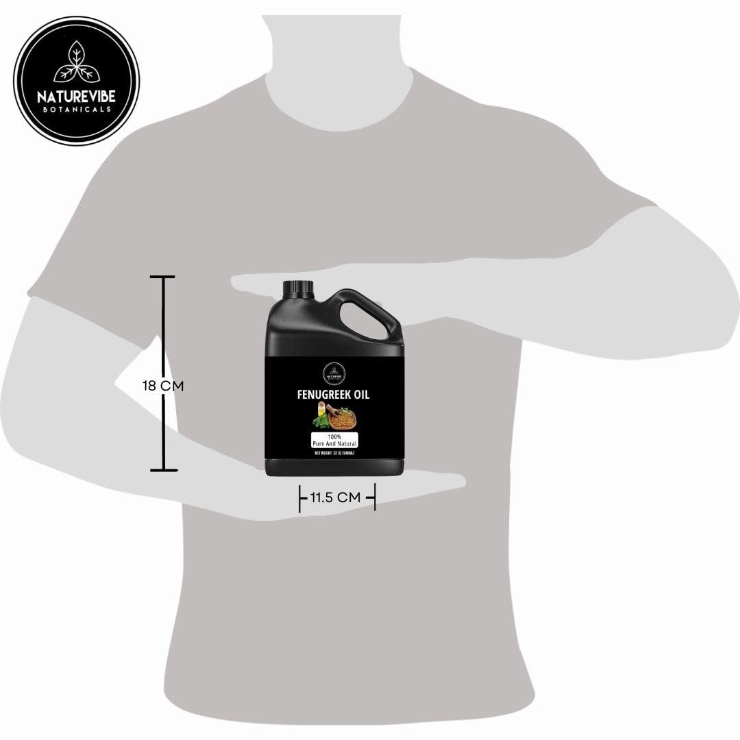 Naturevibe Botanicals Naturevibe Botanicals Fenugreek Oil 32 Ounces | 100% Pure and Natural | Great for Skin Care and Hair Care