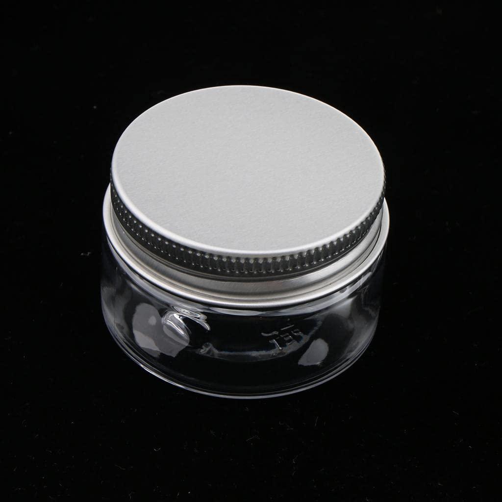 Jojomis Jojomis 30ml-120ml Empty Cosmetic Pots Lip Balm Container Jar Aluminum Tins 10 Packs - Clear, 30ml