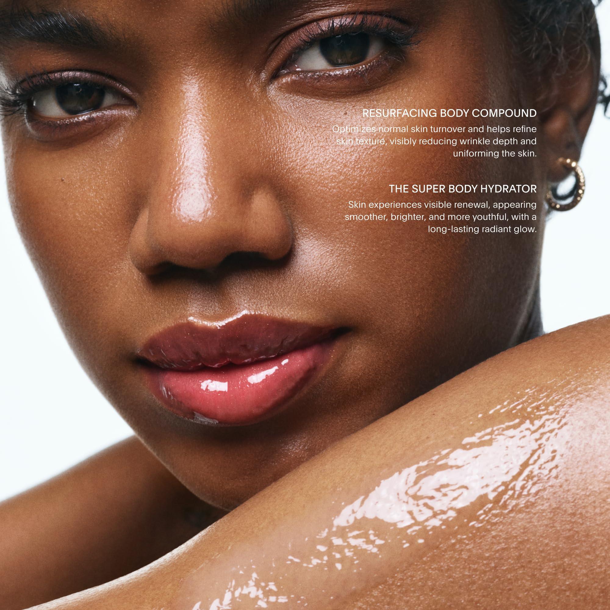 U Beauty U Beauty Resurfacing Body Compound - Anti-Aging Aha Body Serum and The Super Body Hydrator - Hyaluronic Acid Cream Body Travel Set