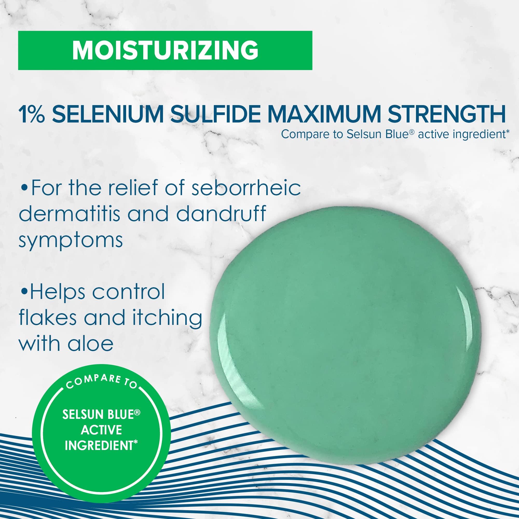 True+Real True+Real Moisturizing Dandruff Shampoo with Aloe and Selenium Sulfide 1%, 11fl oz