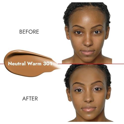 Koh Gen Do Koh Gen Do\'s Radiant Perfection Smooth Skin-like Finish Moisture Foundation: Flawless, Perfect Tone Match, Buildable Coverage, and Plant-Powered Elegance, Neutral Warm 301, 0.71 oz.